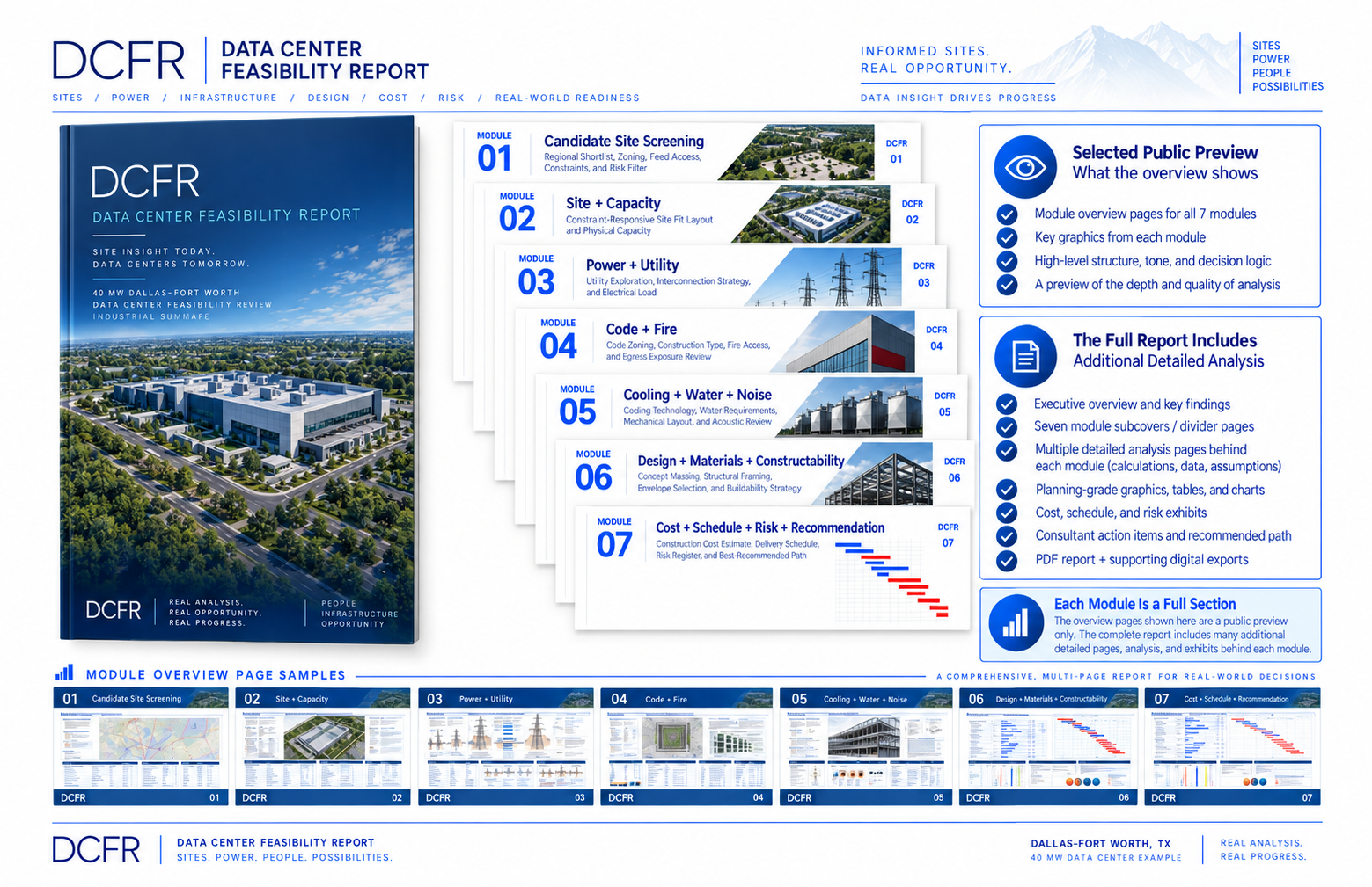DCFR complete report set preview
