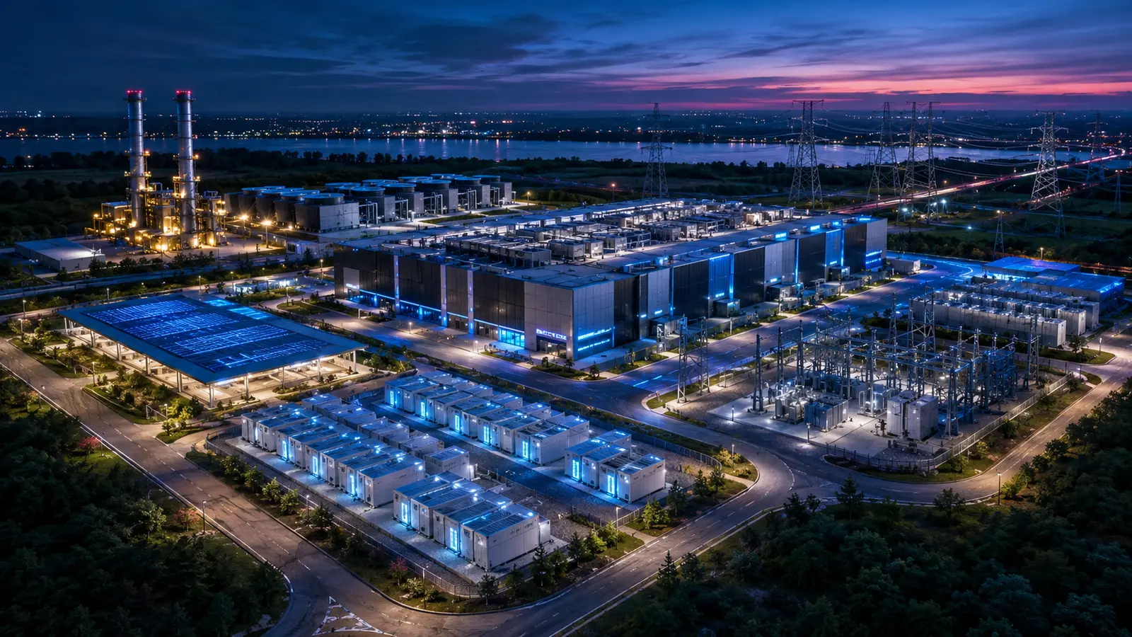 Grid-Interactive Data Centers: On-Site Generation, Storage, and Flexible Load