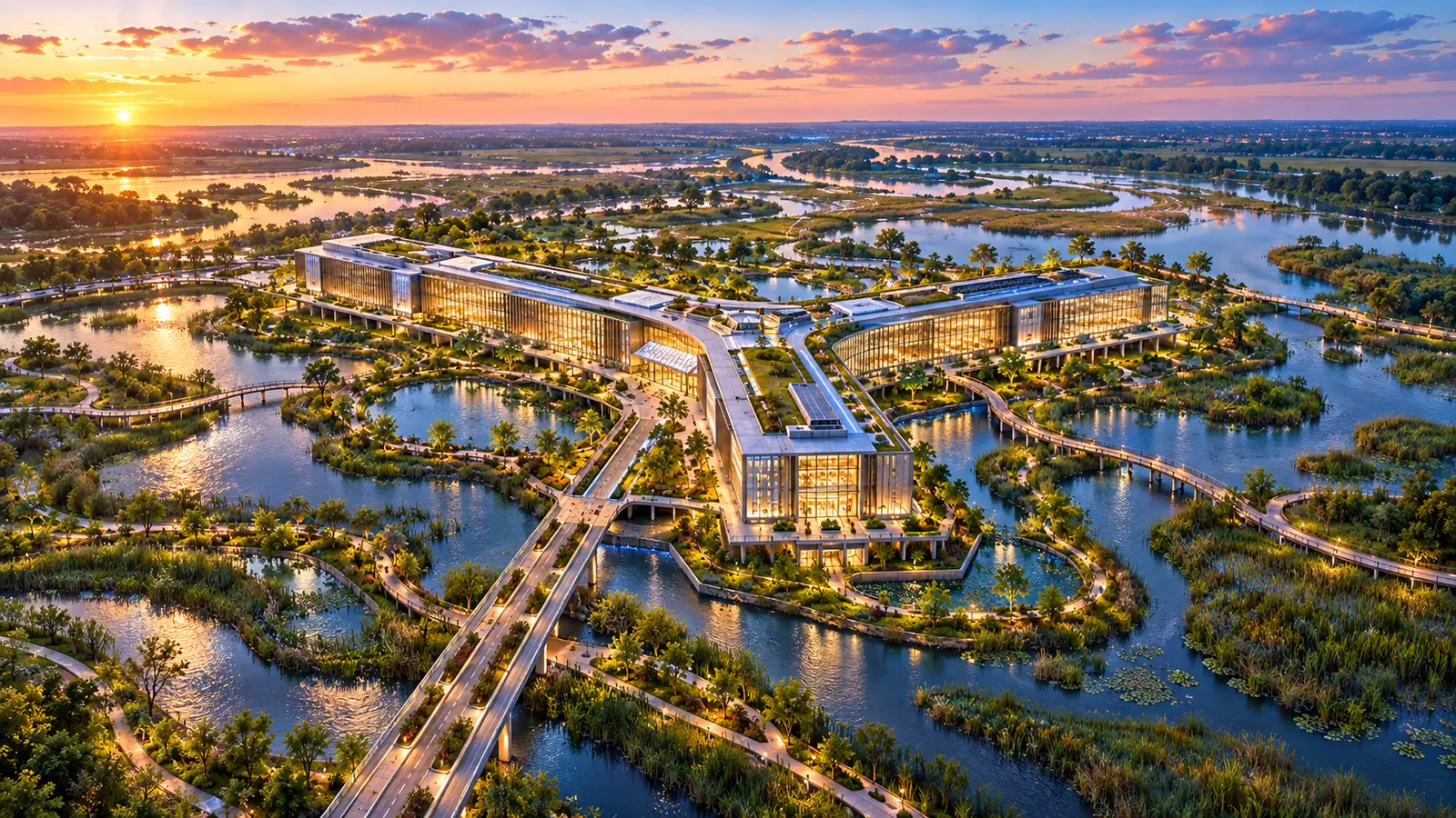 How Can Stormwater, Floodplain, and Wetlands Reshape a Data Center Campus?